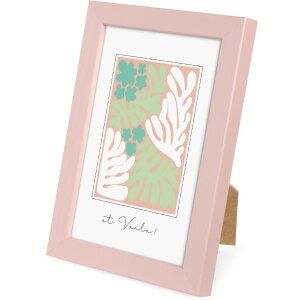 Goldbuch Holzrahmen Aura 10x15 cm Dirty Rose Echtholz Klarglas MDF Rückwand