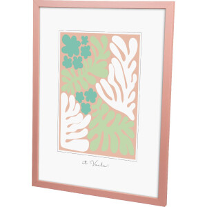 Goldbuch cadru din lemn Aura 30x40 cm Dirty Rose lemn adevărat MDF sticlă transparentă