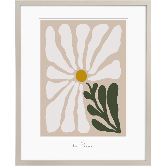 Goldbuch Holzrahmen Aura 40x50 cm Beige Echtholz Klarglas MDF