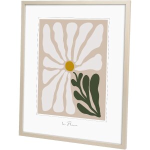 Goldbuch Holzrahmen Aura 40x50 cm Beige Echtholz Klarglas MDF