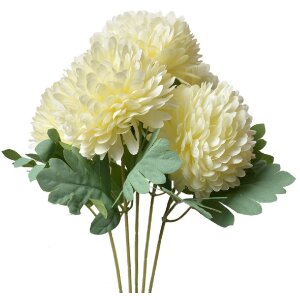 Clayre & Eef 6PL0362W Ramură decorativă Flori alb...