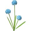 Clayre & Eef 5PL0132BL Dekoration Zweig mit Blumen Blau 12x8x84 cm