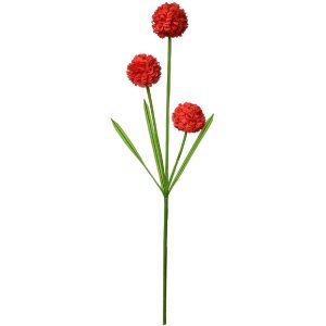 Clayre & Eef 5PL0132R Decorațiune ramură cu flori roșu 12x8x84 cm