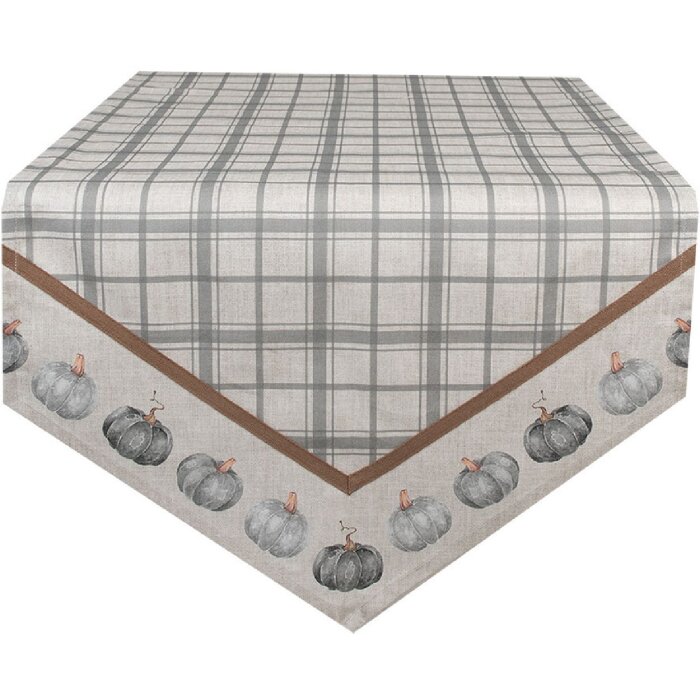 Clayre & Eef Tischläufer CSP65 Kürbis Design 50x160 cm