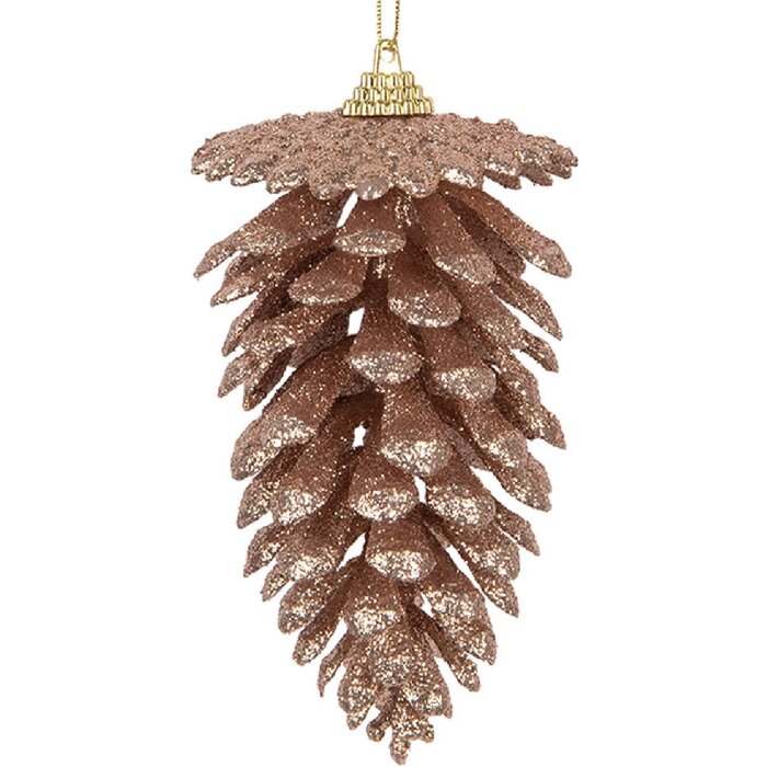 Clayre & Eef 65793 Dekoration Anhänger Kiefernzapfen Ø 7x13 cm
