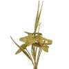 Clayre & Eef 65804 Dekoration Zweig Schmetterlinge Gold 13x9x32 cm