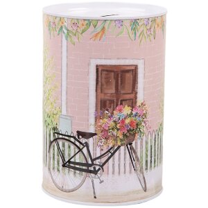 Clayre & Eef 6BL0155 Spardose Rosa Retro Ø...