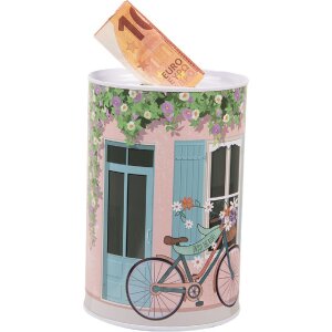 Clayre & Eef 6BL0156 Spardose Ø 10x15 cm