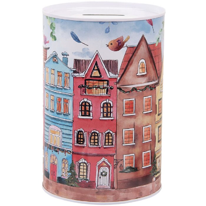 Clayre & Eef 6BL0157 Spardose Ø 10x15 cm