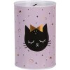Clayre & Eef 6BL0166 Cutie de bani Pink Cat Ø 10x15 cm