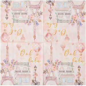 Clayre & Eef 73072 Șervețele de hârtie Pink...