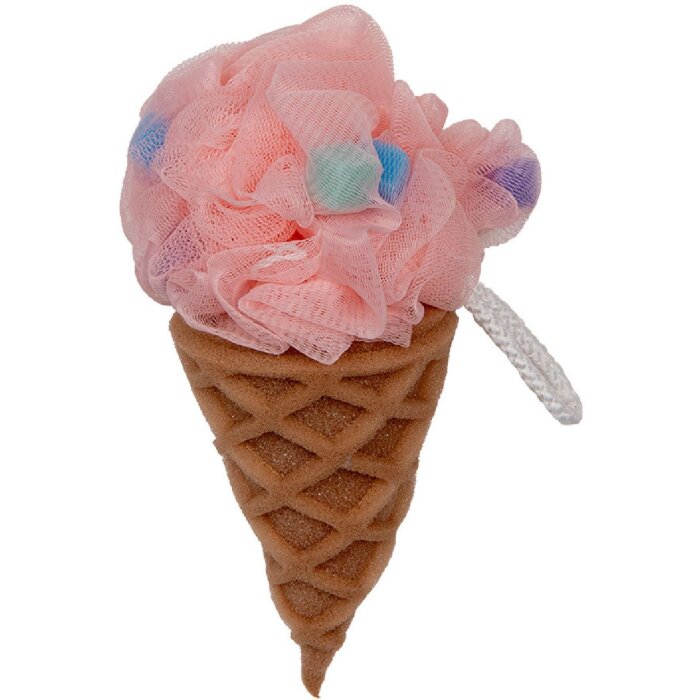 Clayre & Eef 65968P Schwamm Eiscreme-Optik Rosa Ø 10x20 cm