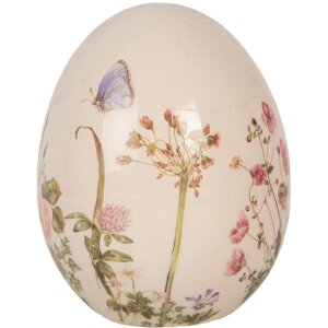 Clayre & Eef 6CE1918M Deko-Ei Keramik Beige Rosa...