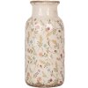 Clayre & Eef 6CE1931L Vaza Bej Roz Ø 15x32 cm Ceramică Stil țară