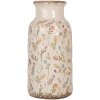 Clayre & Eef 6CE1931L Vaza Bej Roz Ø 15x32 cm Ceramică Stil țară