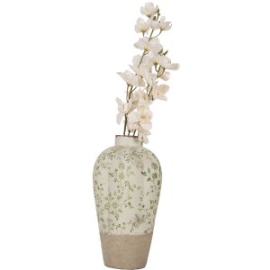 Clayre & Eef 6CE1936S Vaza verde Ø 17x29 cm Ceramică Stil rustic