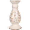 Clayre & Eef 6CE1945M Kerzenständer Keramik Beige Rosa Ø 12x26 cm