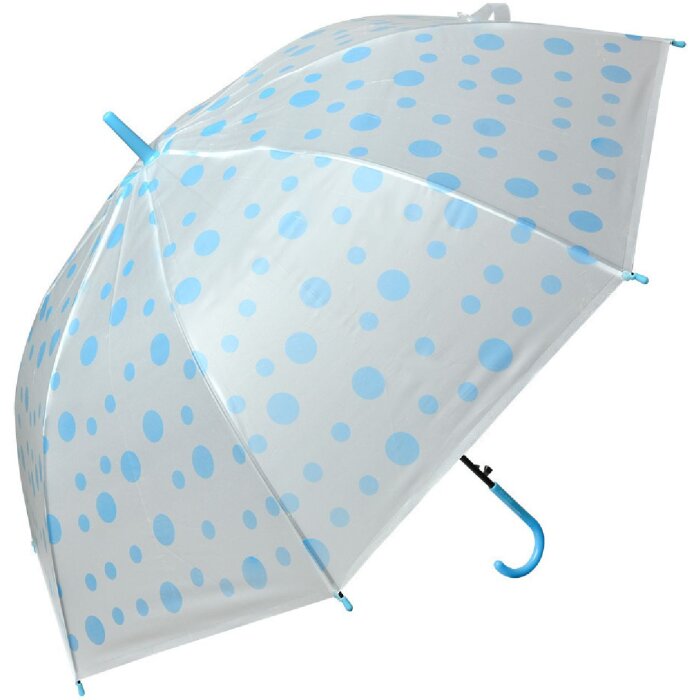 Juleeze JZCUM0021BL Regenschirm Kind Blau-Weiß Punkte Ø 88x71 cm