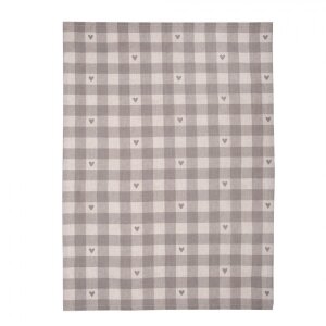 Clayre & Eef LVT42-1G Prosop de bucătărie bej gri...