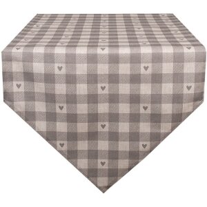 Clayre & Eef LVT65G Tischläufer Beige Grau...