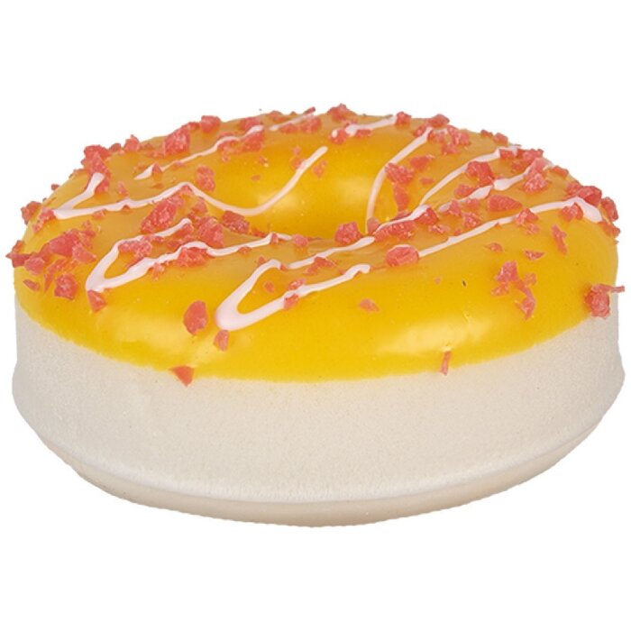 Clayre & Eef 65982 Decorațiune Donut Galben Plastic Ø 8x3 cm