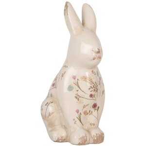Clayre & Eef 6CE1958L Deko-Kaninchen Keramik 16x12x28...