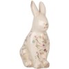 Clayre & Eef 6CE1958L Iepure decorativ ceramică 16x12x28 cm bej roz