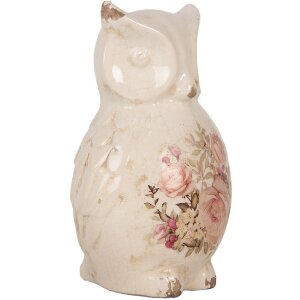 Clayre & Eef 6CE1961L Bufniță decorativă Ceramică bej...