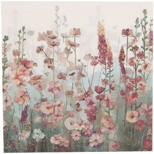 Clayre & Eef 73077 Șervețele de hârtie alb roz...