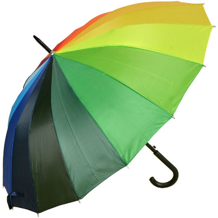 Juleeze JZUM0089 Regenschirm Regenbogenfarben Ø 100 cm Stabil Wasserabweisend