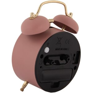 Clayre & Eef 6AC0034P Ceas cu alarmă analogic roz 10x6x12 cm 1xAA