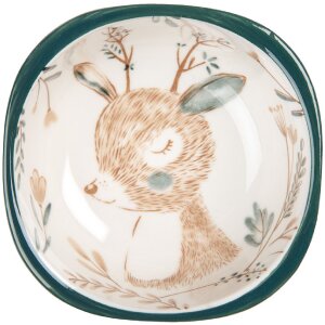 Clayre & Eef 6CEBO0071 Schale Beige Braun 10x10x5 cm 125 ml Keramik