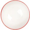 Clayre & Eef 6CEBO0073 Schale Keramik Weiß Rot Ø 9x5 cm 125 ml