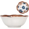 Clayre & Eef 6CEBO0088 Schale Keramik Weiß Braun Ø 10x4 cm 100 ml
