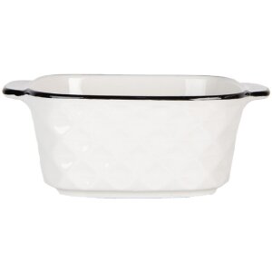 Clayre & Eef 6CEBO0097 Schale Keramik Weiß...