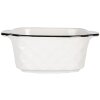 Clayre & Eef 6CEBO0097 Schale Keramik Weiß Schwarz 15x12x5 cm 275 ml