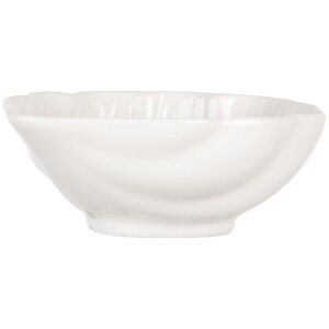 Clayre & Eef 6CEBO0176 Schale Weiß Keramik 12x10x4 cm Landhausstil