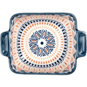 Clayre & Eef 6CEBO0185 Schale Weiß Blau Keramik 11x8x4 cm 75 ml