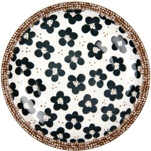 Clayre & Eef 6CEDP0170 Farfurie mică alb negru...