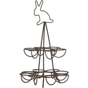 Clayre & Eef 6Y5700 Eierhalter Braun Eisen Ø...