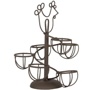 Clayre & Eef 6Y5701 Eierhalter Braun Eisen...