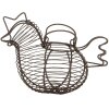 Clayre & Eef 6Y5702 Korb Huhn Landhausstil Braun Eisen 23x14x17 cm