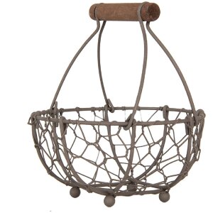 Clayre & Eef 6Y5705 Korb Braun Ø 14x7/17 cm...