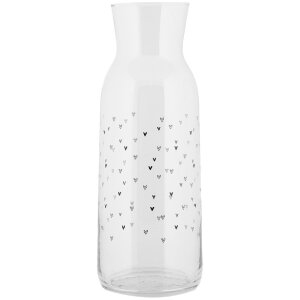 Clayre & Eef BHSGL0002 Karaffe Herzmuster Glas...
