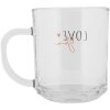 Clayre & Eef BHSGL0015 Teeglas Love You 200 ml 11x8x9 cm Hochwertiges Glas