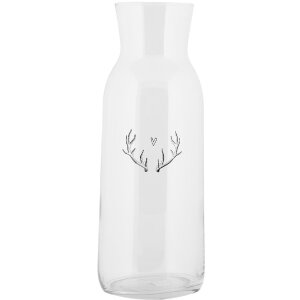 Clayre & Eef NWVGL0001 Karaffe Hirschmotiv Glas 1000...