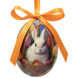 Clayre & Eef 65901 Dekoration Anhänger Ei Set 12 Ø 4x5 cm Landhausstil