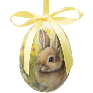 Clayre & Eef 65902 Set de ouă suspendate pentru decorațiuni 12 Ø 4x5 cm Plastic multicolor