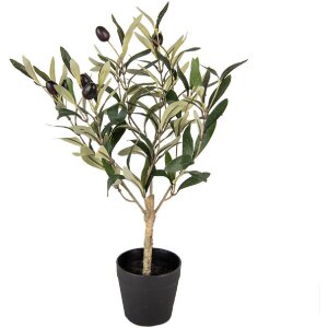 Clayre & Eef 6PL0370 Deko Baum Grün Kunststoff 15x15x50 cm