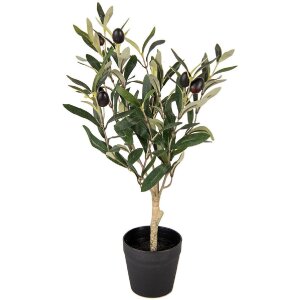 Clayre & Eef 6PL0370 Deko Baum Grün Kunststoff 15x15x50 cm